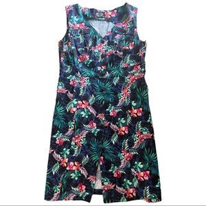 Hearts & Roses tropical pinup dress Size 12